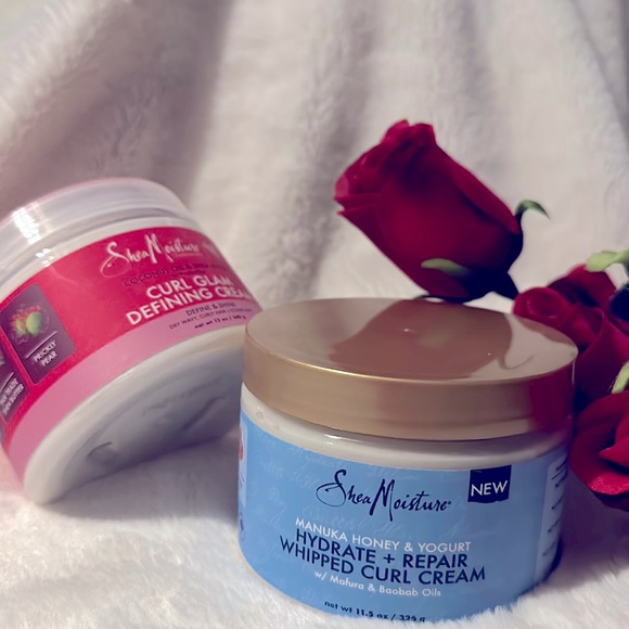 Shea Moisture Bath Shea Moisture Curl Glam Defining Cream And Hydrate Repair Whipped Curl
